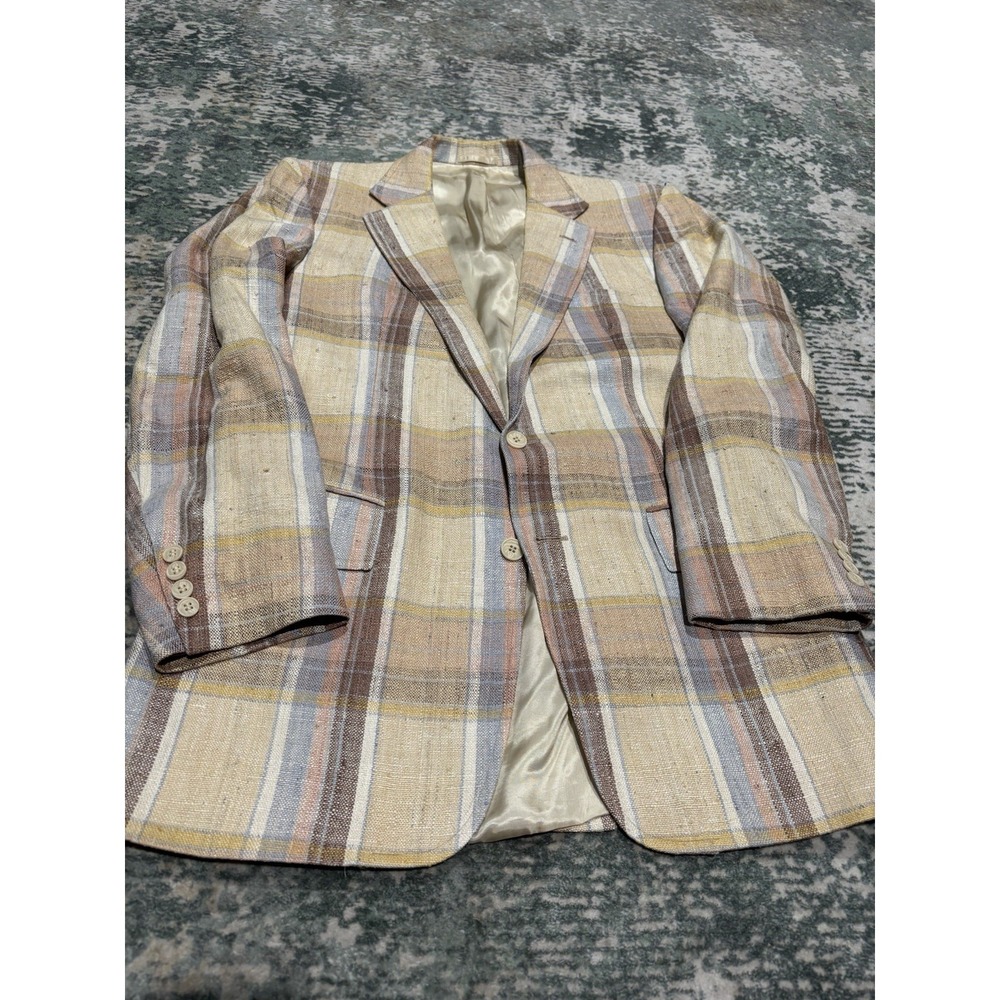 Vintage 1970s Knickers plaid blazer Size 44